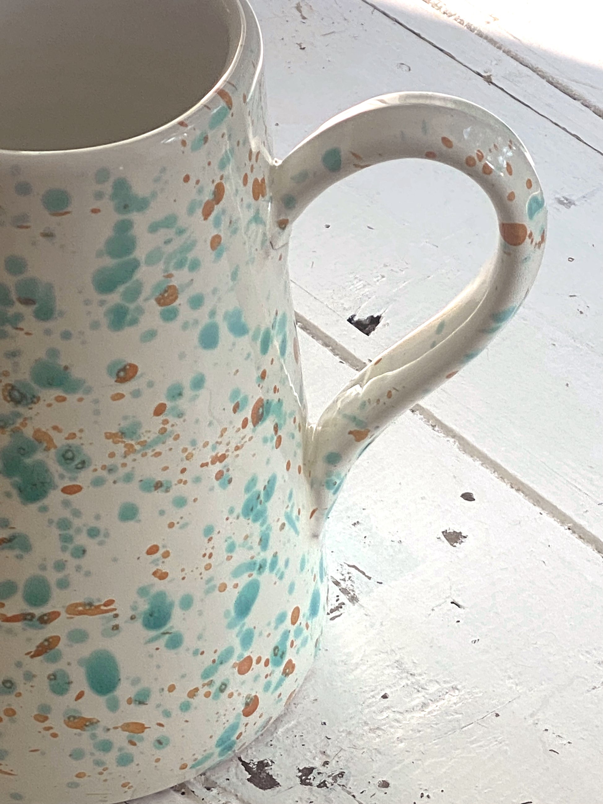 Handmade Jug Arancia Verde